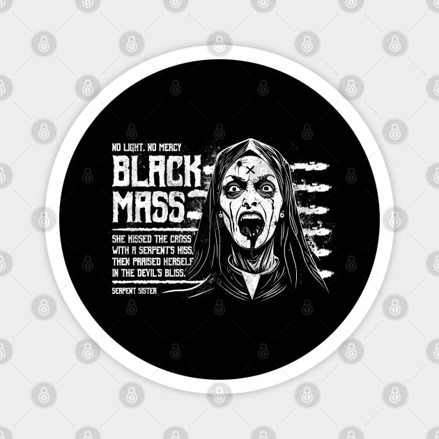 BLACK MASS Magnet by artslaves